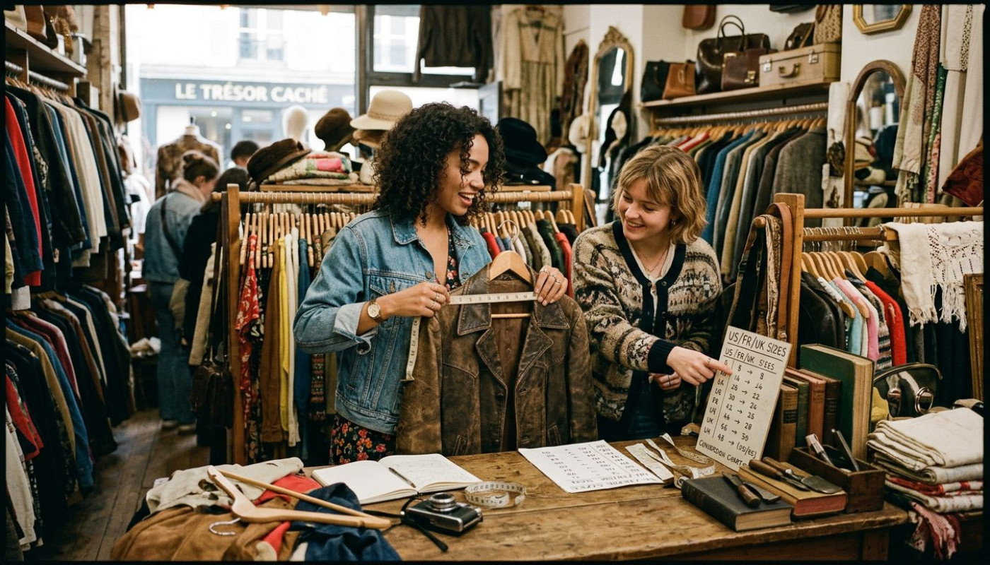 Guide complet tailles US FR UK, l’allié secret des accros du vintage global