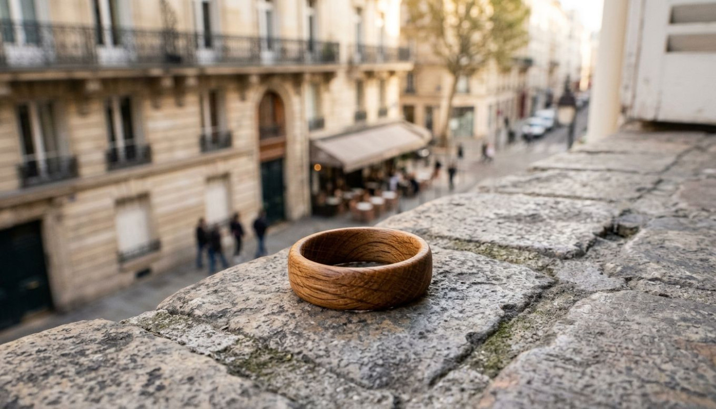 La bague en bois, nouvel emblème du style à Paris